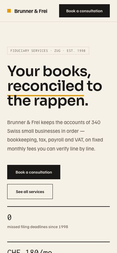 Accounting Firm Website Template — responsive mobile layout