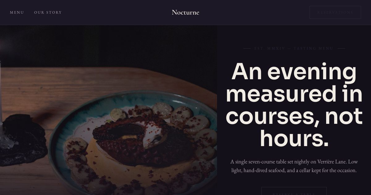 Nocturne template preview