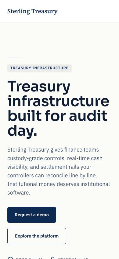 Fintech Website Template — responsive mobile layout