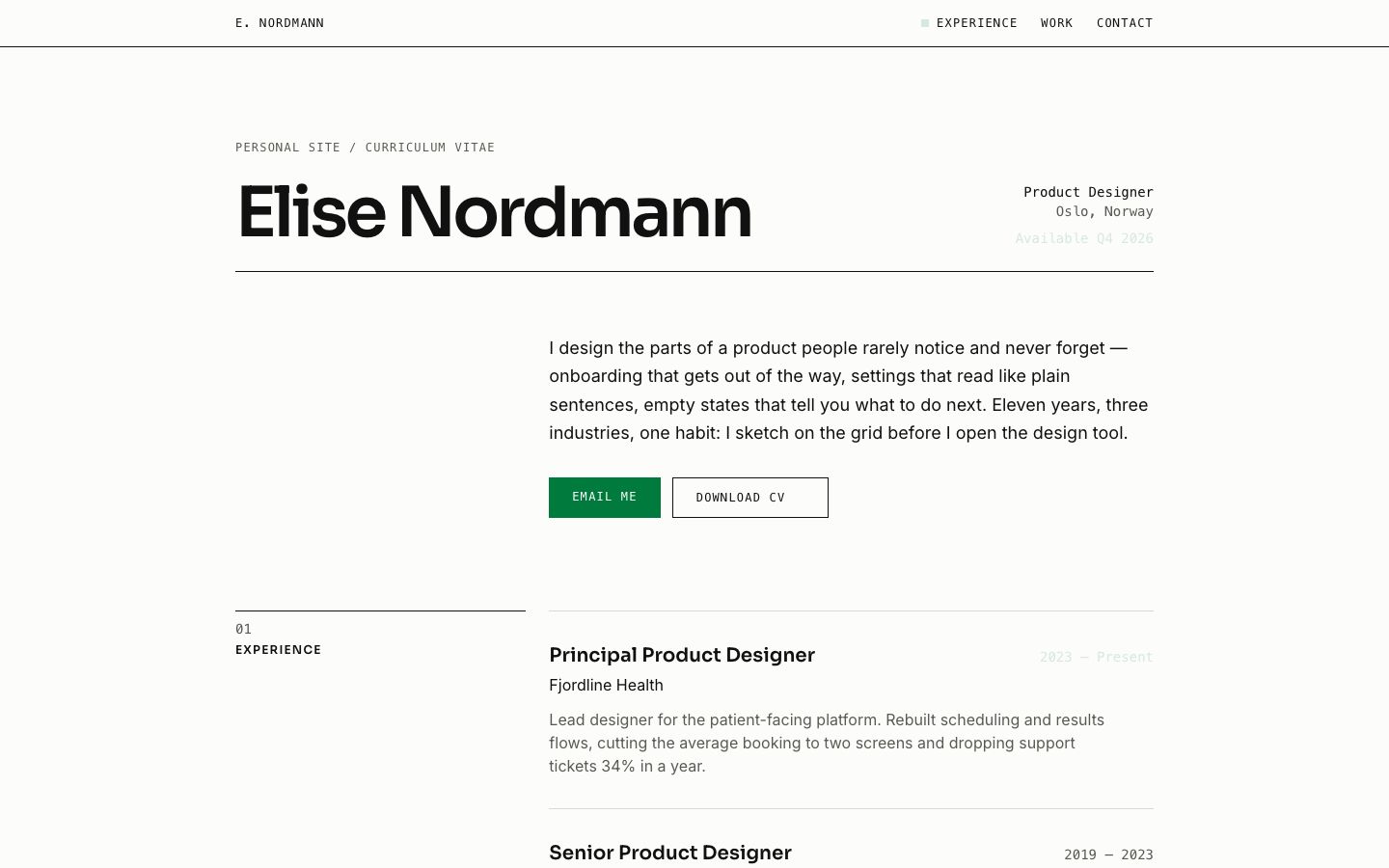 Green Rule — home page screenshot