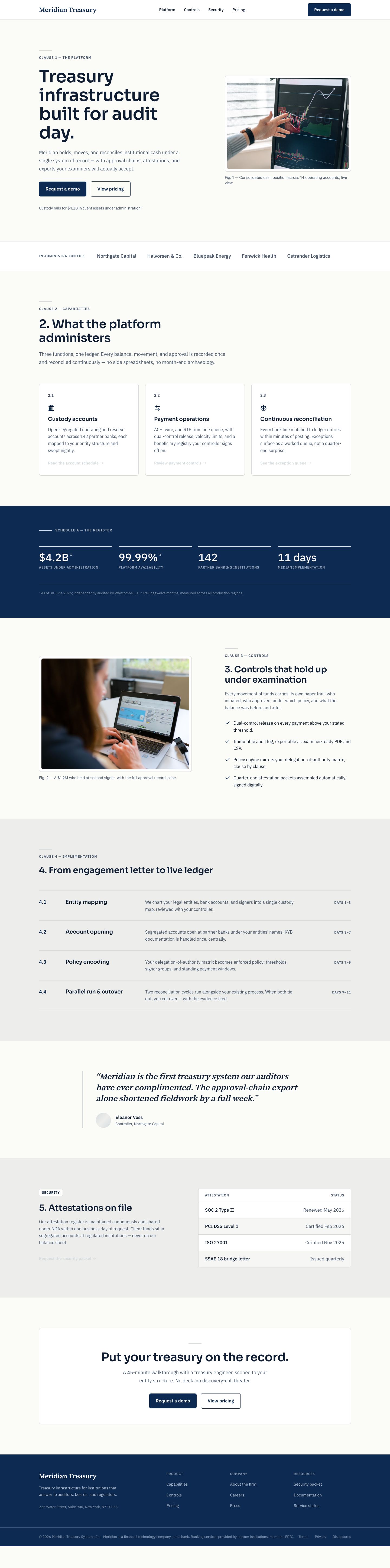 SaaS Landing Page Template — full page preview