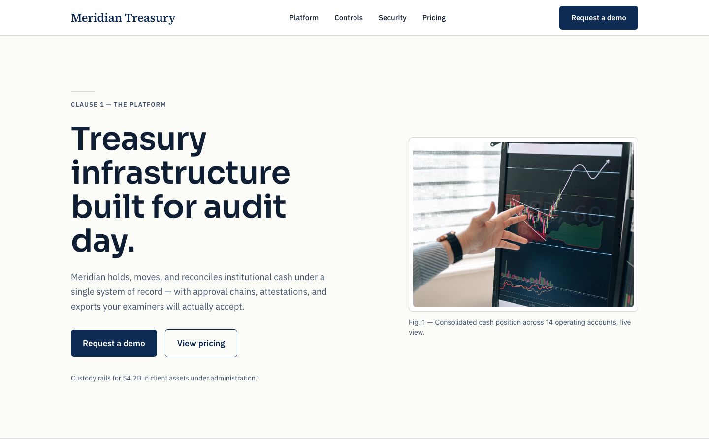 SaaS Landing Page Template — home page screenshot